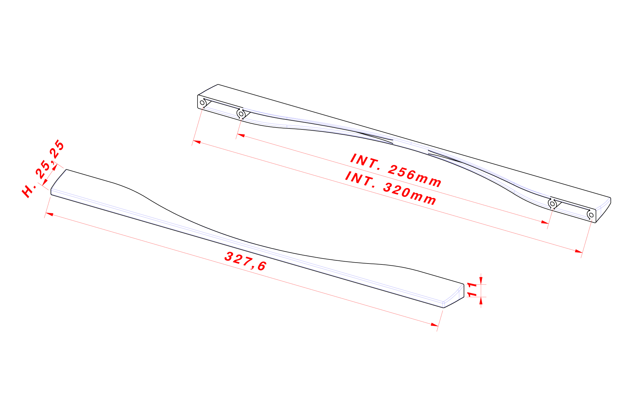 MZ1661/256-320 - Technical drawing