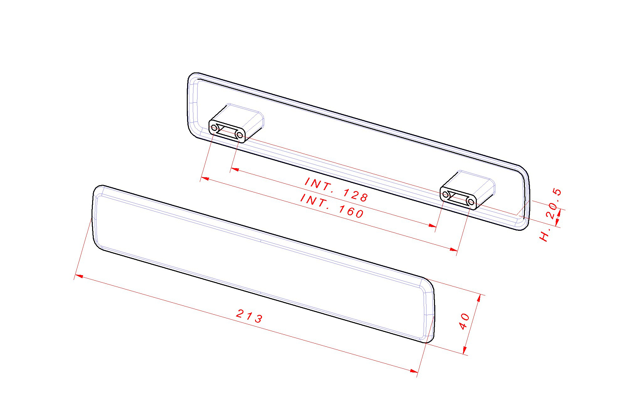 MZ1538/128-160 - Technical drawing