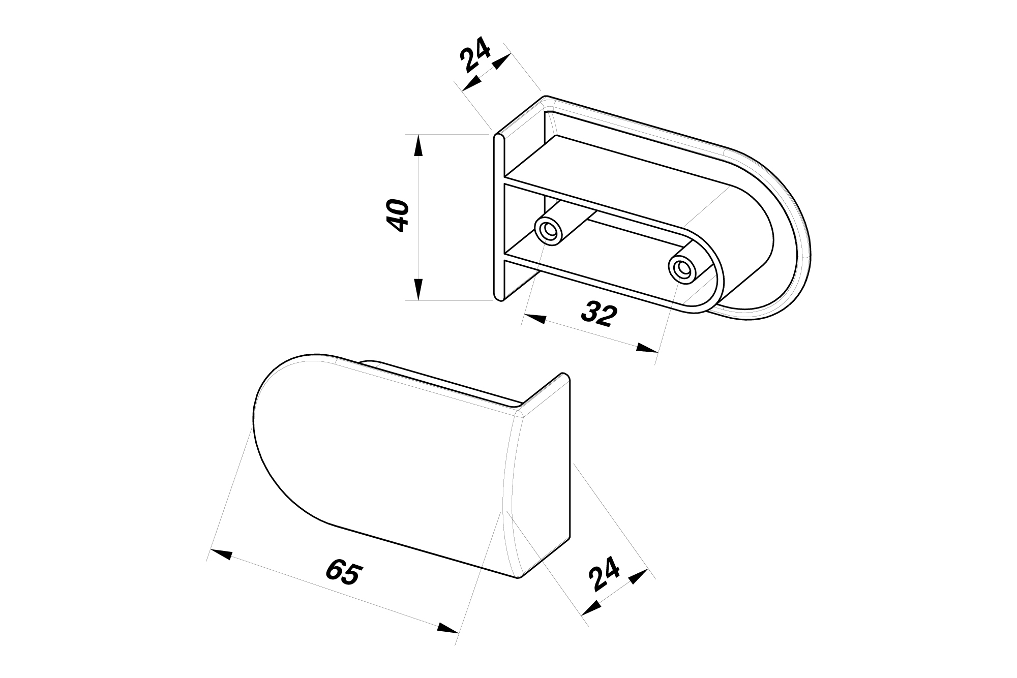 M2302/F - Technical drawing