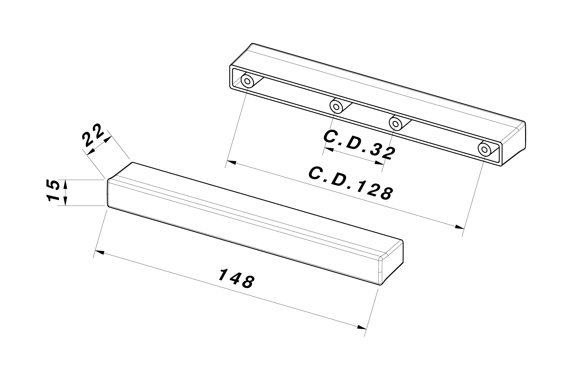 M1395/F - Technical drawing