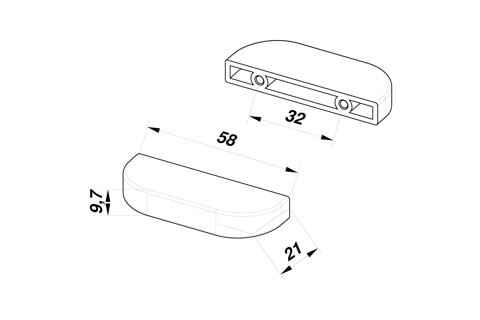 M2311/F - Technical drawing