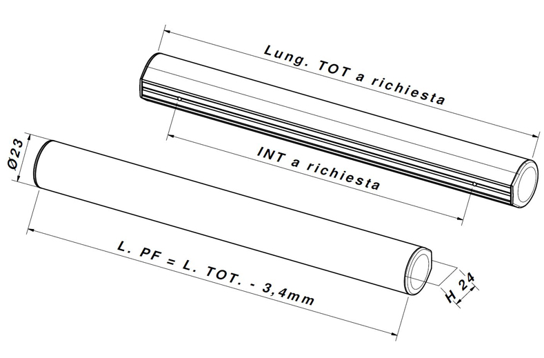 M2242/F - Technical drawing